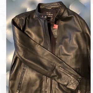 Leather Jacket “ Lucky Brand “ size L